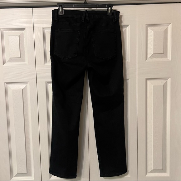 Good American Pull On Straight Black Jeans Size Large - Picture 5 of 12